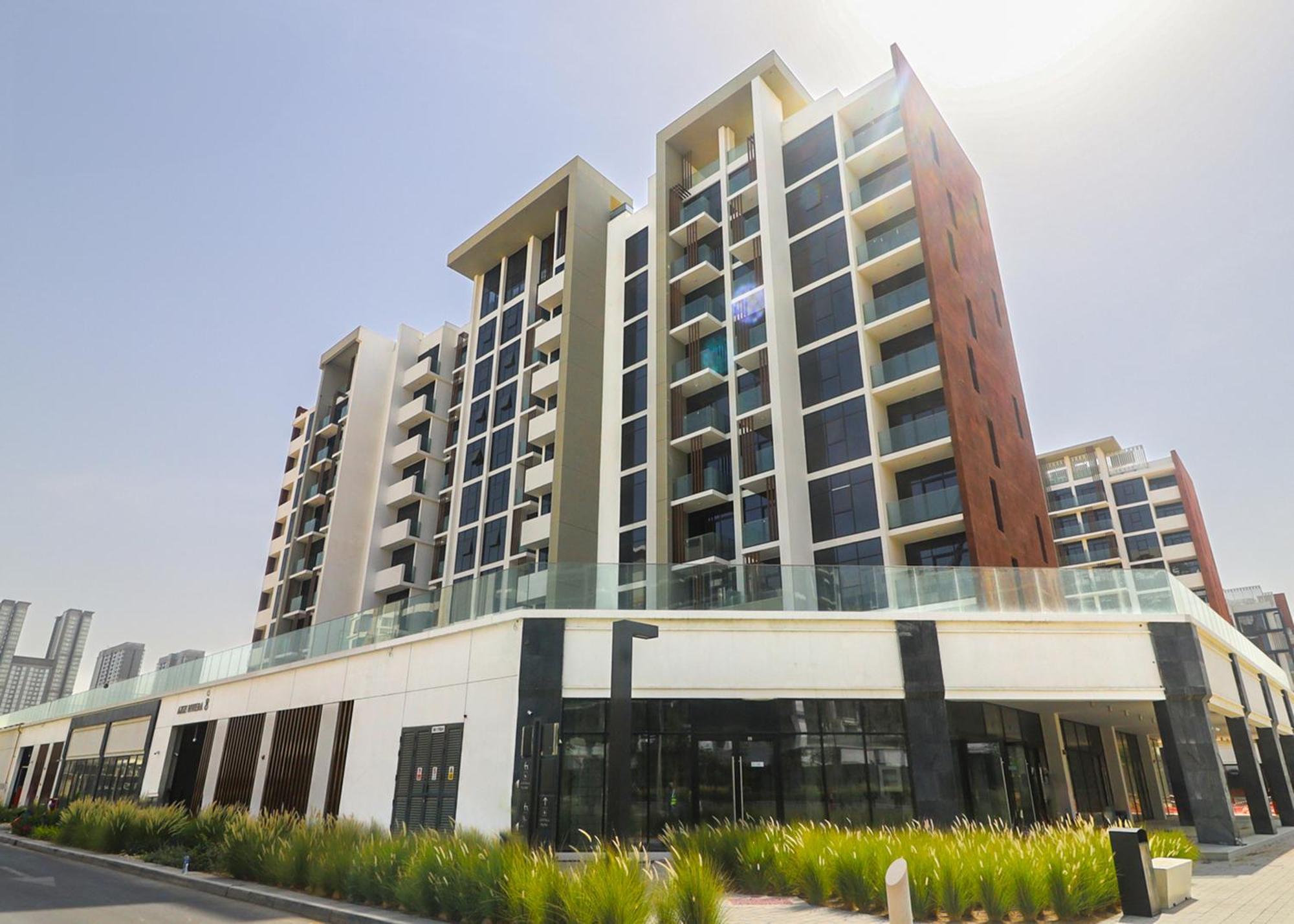 Escape24 Stylish Studio Azizi Riviera 8 Meydan One Dubai Bagian luar foto